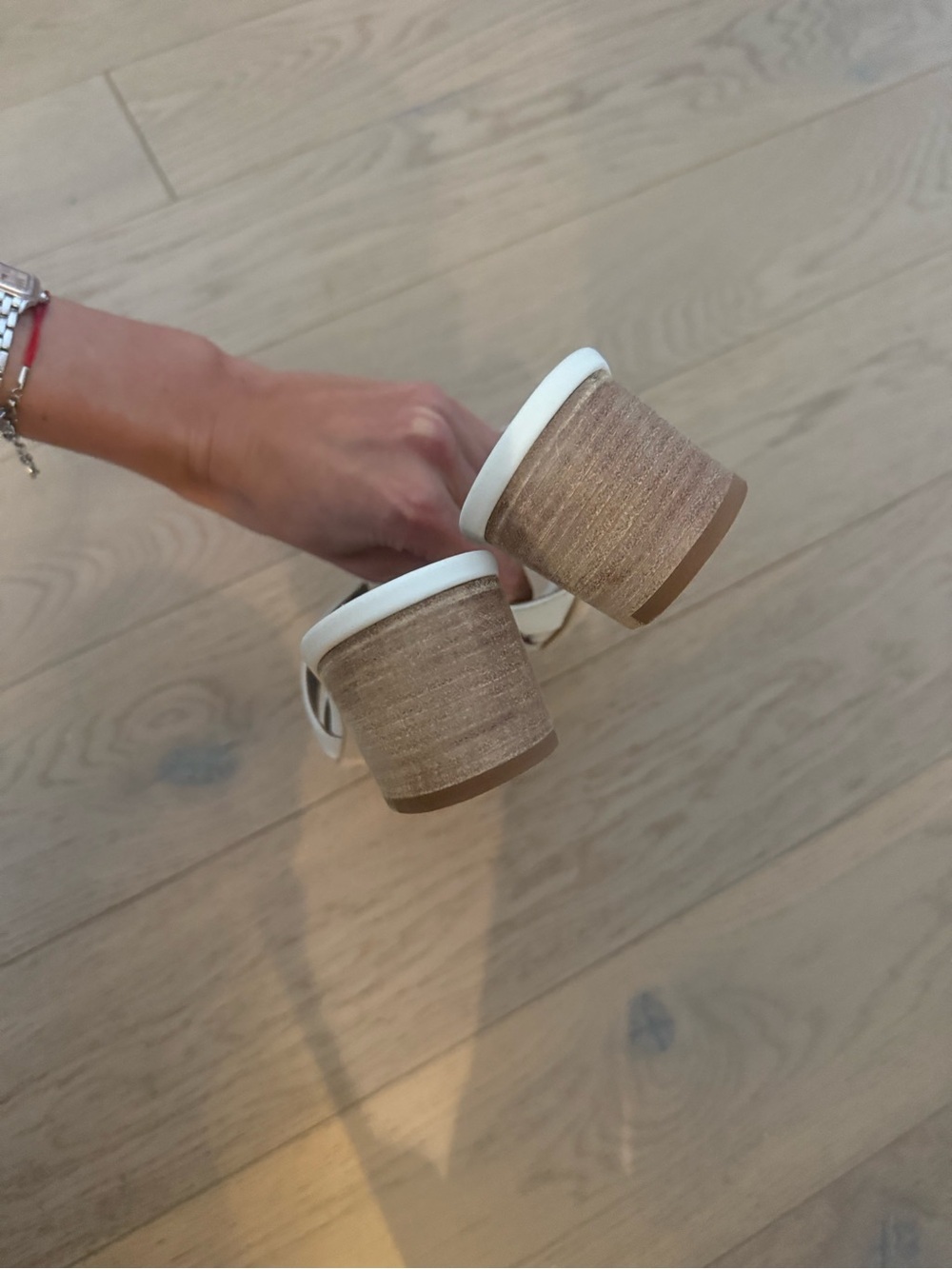 New Hermes White Oasis Sandals - Women - Picture 5 of 5